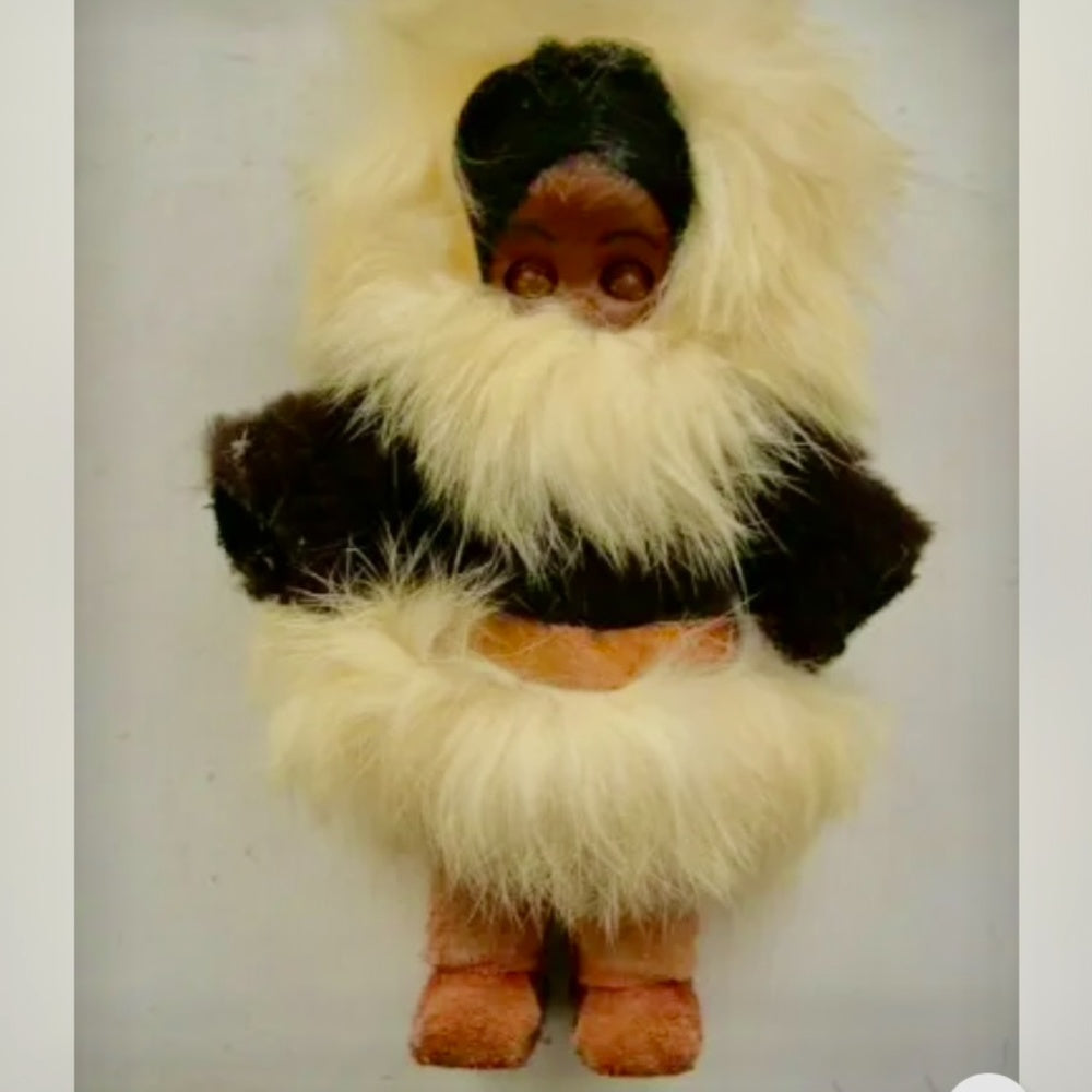 Vintage,  1960s Regal-Canada, Mother and Daughter Eskimo Dolls