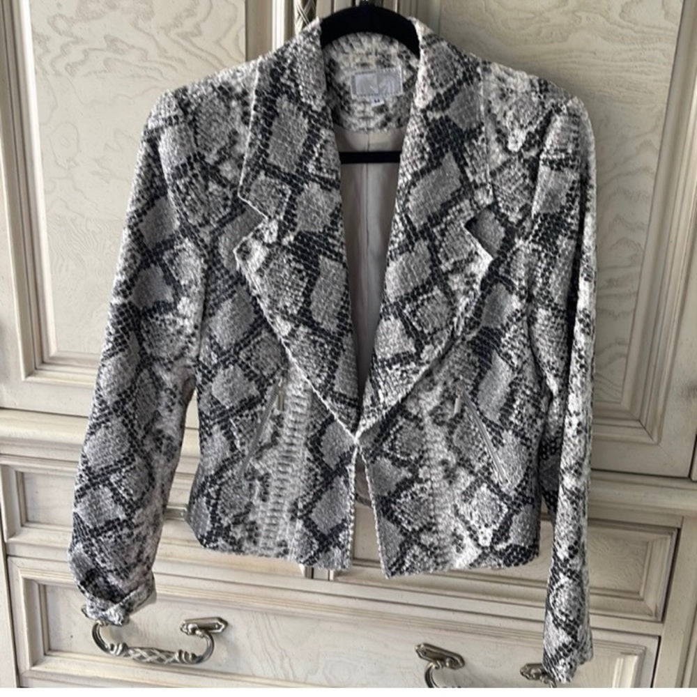Alberto Makali Reptile, Snakeskin Print Jacket (M) Z0423