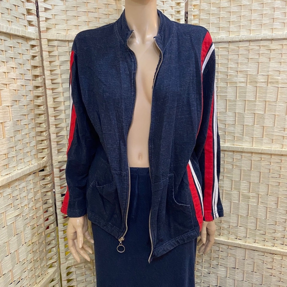 Ragsport  Blue Zip Up Athletic Jacket  Size M