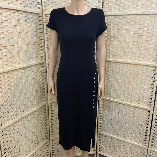 Ronnie Rosado  J. Klein & Co., Black Dress with Side Buttons  (SIze 12)