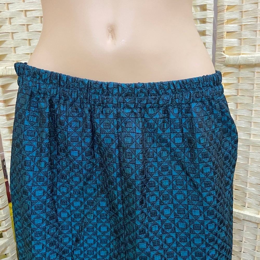 Leslie Fay 2pc Dark Teal Suit Outfit Set. (Size M-L)