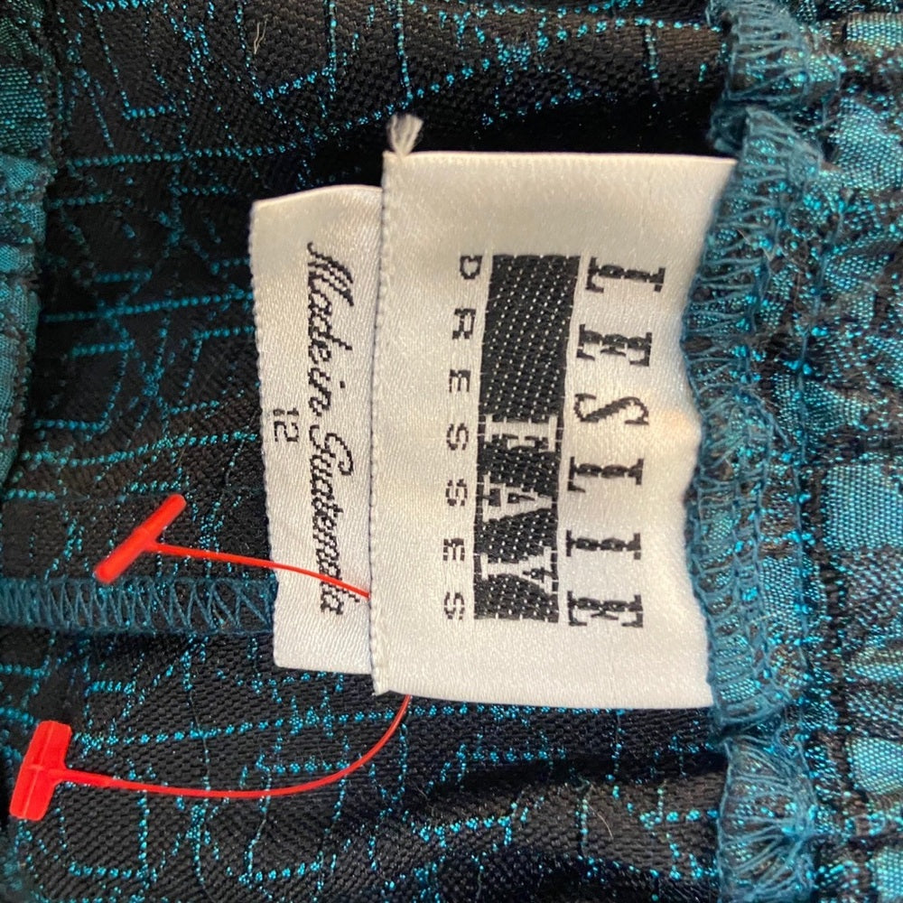 Leslie Fay 2pc Dark Teal Suit Outfit Set. (Size M-L)