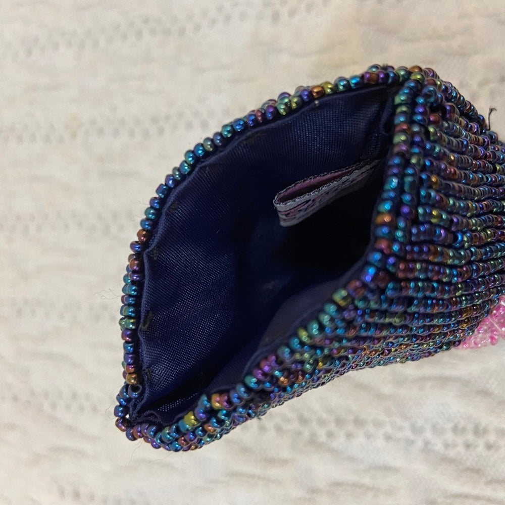 Vintage, Farnih Beaded Eye Glass Case