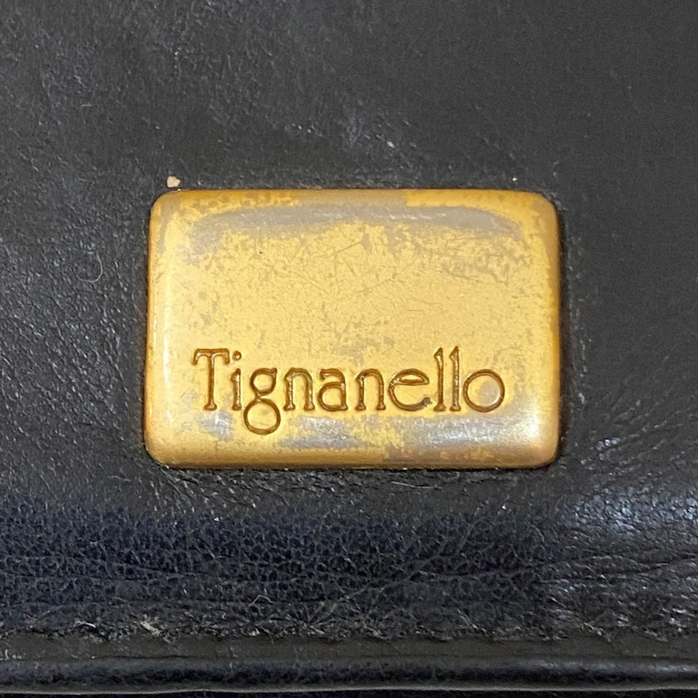 Vintage, Tiganello, Black Genuine Long Wallet