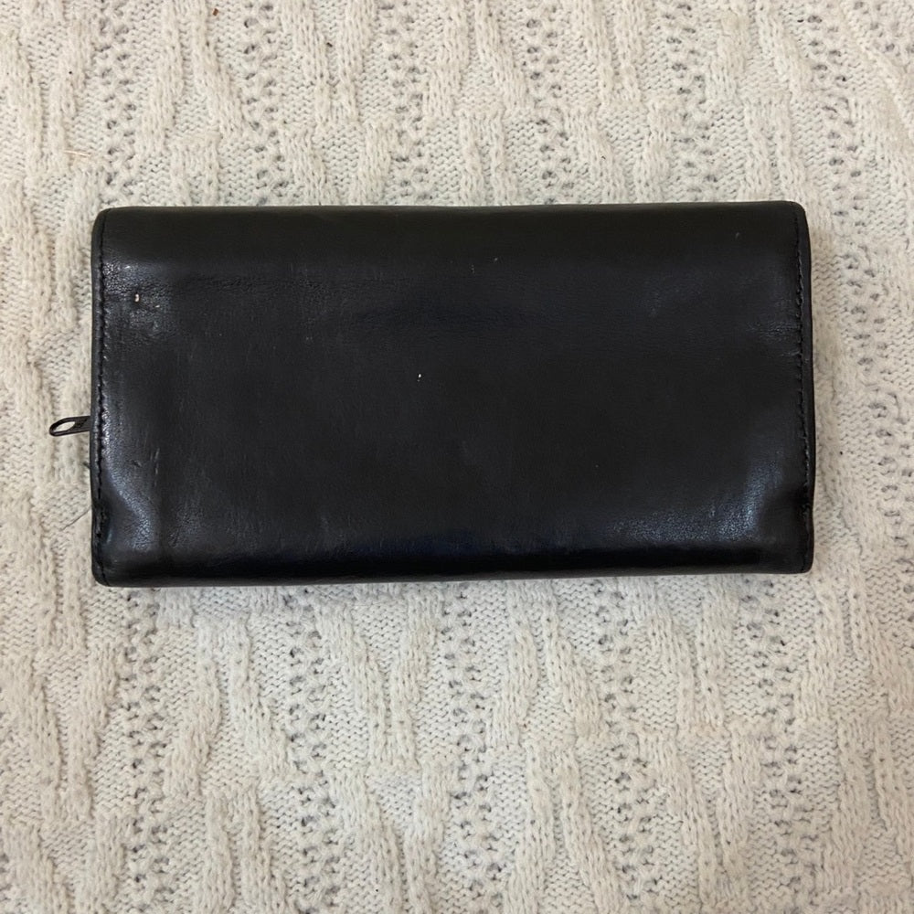 Vintage, Tiganello, Black Genuine Long Wallet
