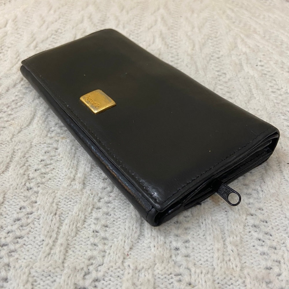 Vintage, Tiganello, Black Genuine Long Wallet