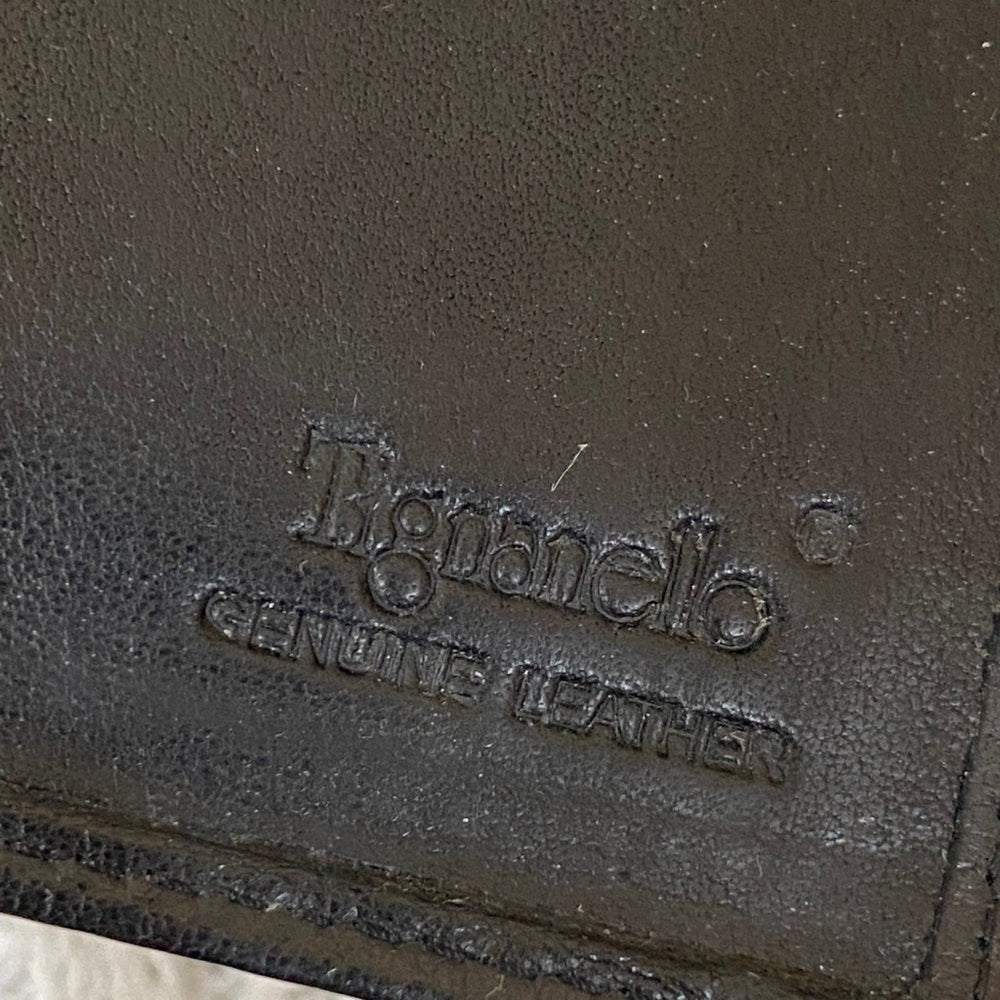 Vintage, Tiganello, Black Genuine Long Wallet
