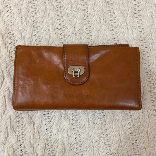 Vintage, Tan Genuine Leather Long Wallet