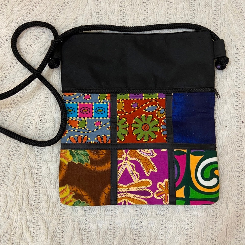 Colorful Folding Tote Bag - Crossbody