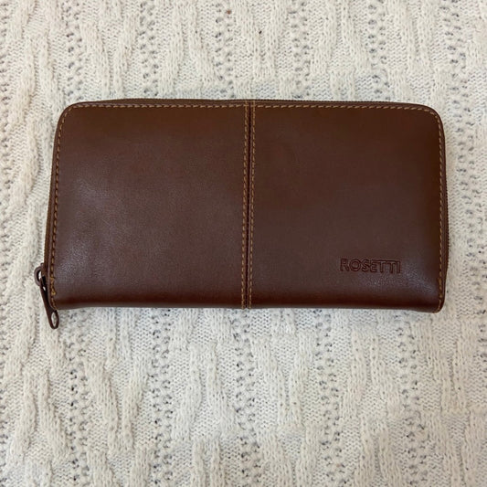 Vintage, Rossetti Brown Genuine Leather, Zippy  Long Wallet