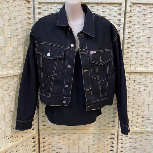 Vintage, Guess by Georges Marciano  Black Cropped Jacket (L)