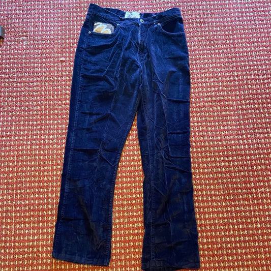 Vintage, Mecca, USA Blue Velvet Pants (Size 31)