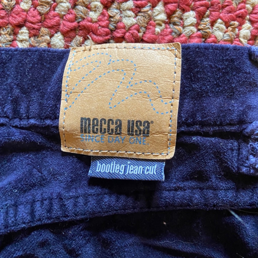 Vintage, Mecca, USA Blue Velvet Pants (Size 31)