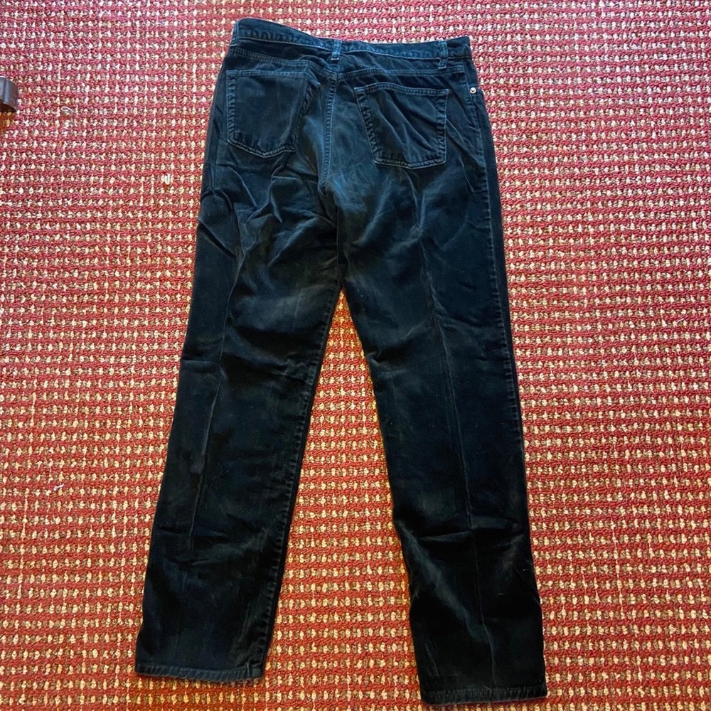 Vintage, Gap, Black Velvlety Low Rise Fit Ladies Pants. (Size L)