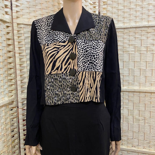 Casual Corner, Animal Print Blazer SIze-6
