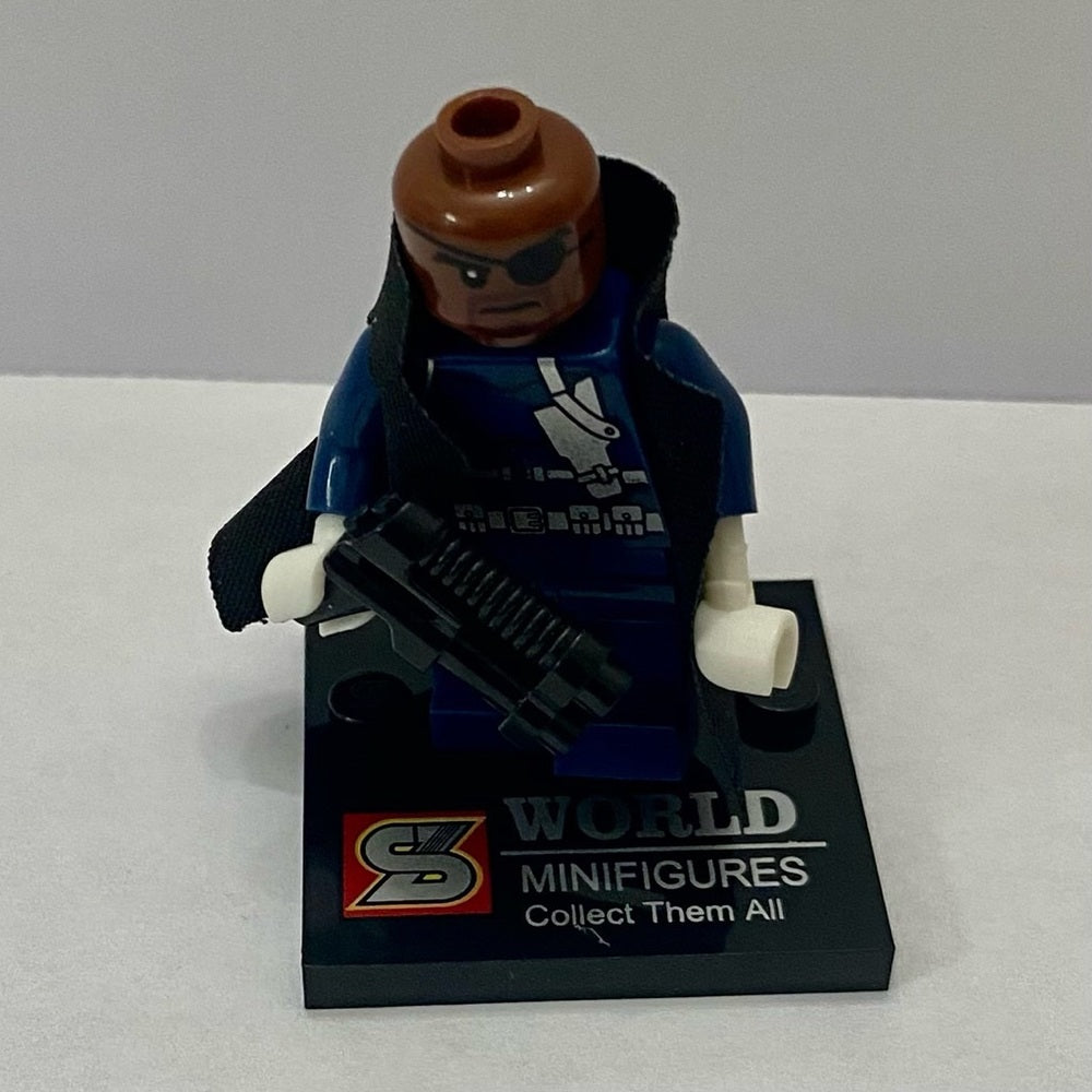 Black Cape Nick Fury, 2-inch Miniature Figure