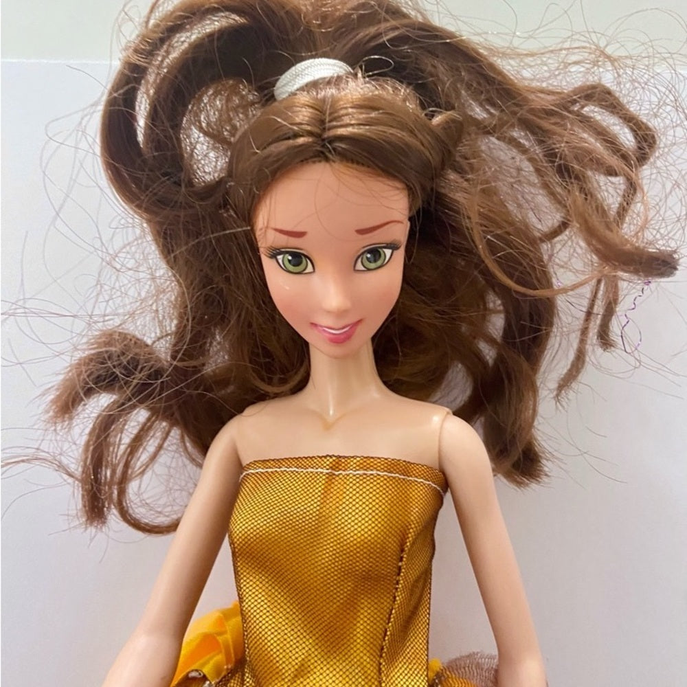 Vintage, Disney Princess in Elegant Golden Brown Gown