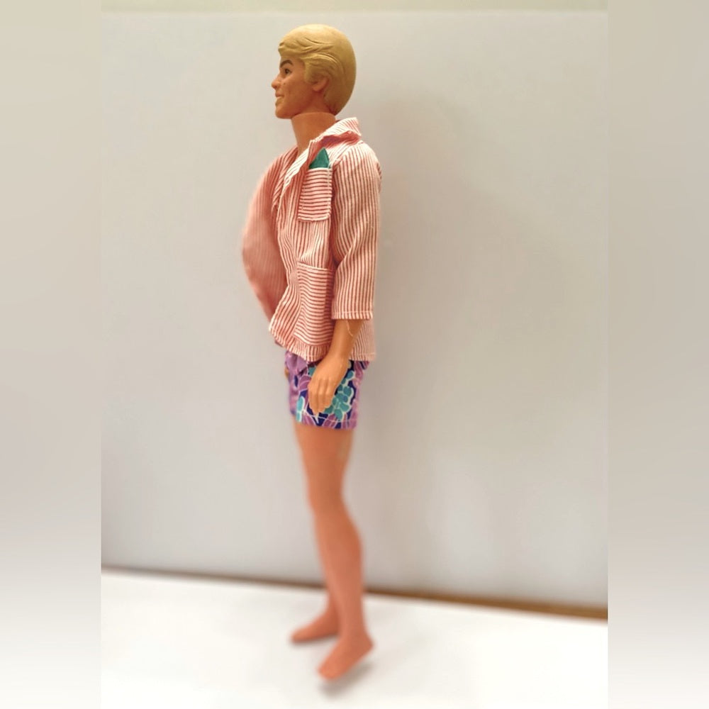 Vintage, 1968- Ken- Barbie Doll in Original Red and White Shirt
