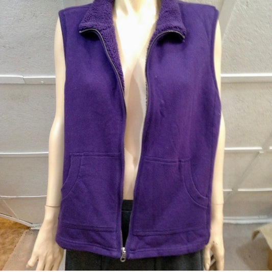Vintage Purple Reversible Vest  (L)