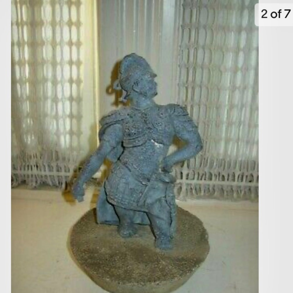 Antique, Alexander the Great Sculpture on Urn Lid