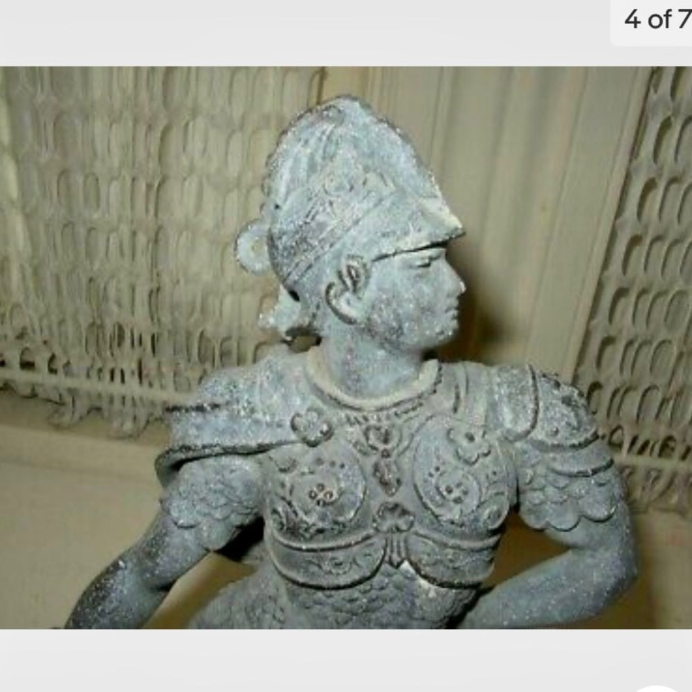 Antique, Alexander the Great Sculpture on Urn Lid