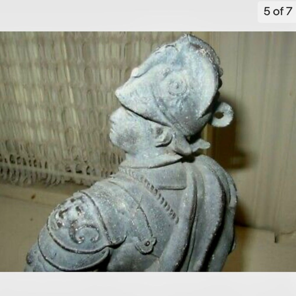 Antique, Alexander the Great Sculpture on Urn Lid