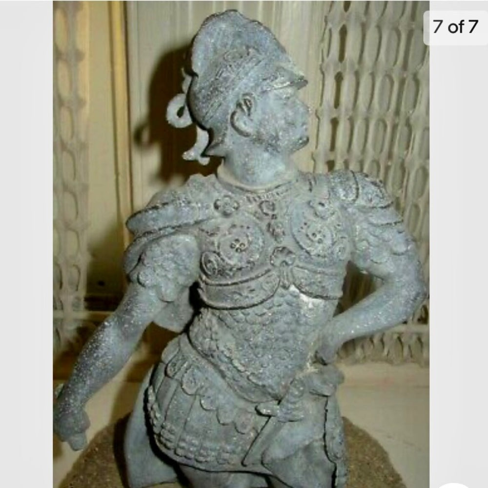 Antique, Alexander the Great Sculpture on Urn Lid