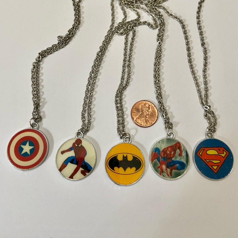 Vintage, 5-pc of Marvel Pendant Necklace