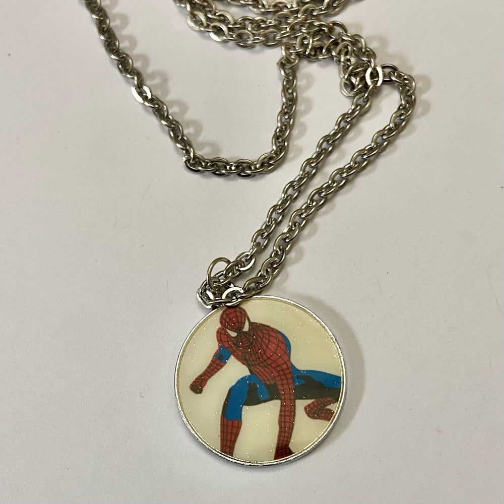 Vintage, Marvel Pendant Necklace- Spiderman