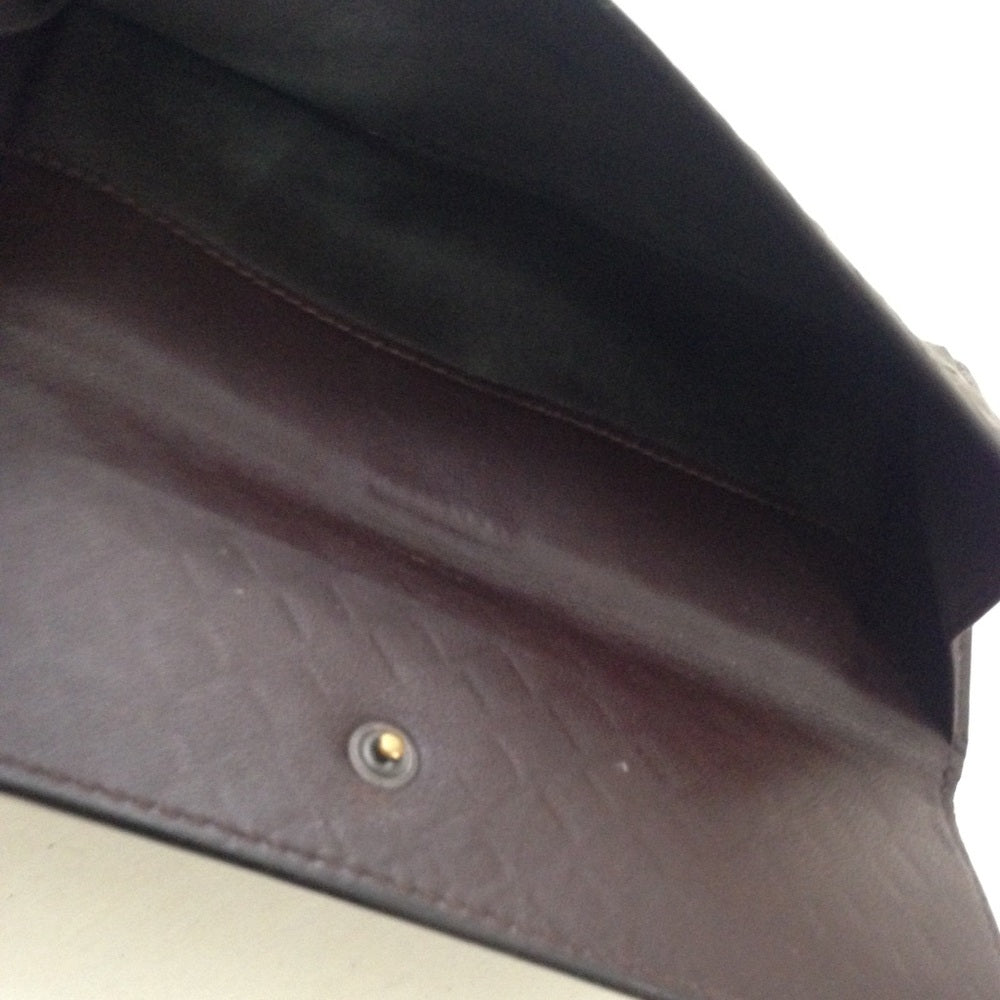 Bottega Veneta Dark Brown Leather Bi-fold Wallet
