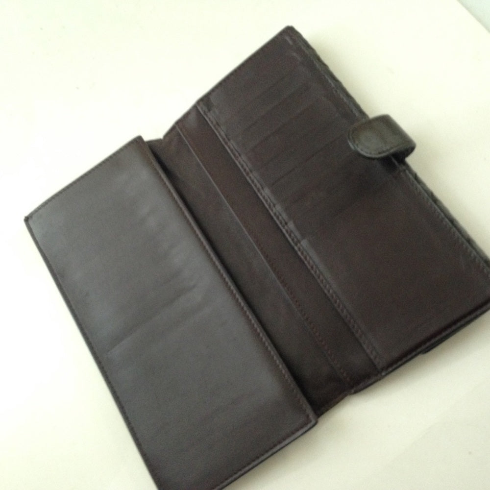 Bottega Veneta Dark Brown Leather Bi-fold Wallet