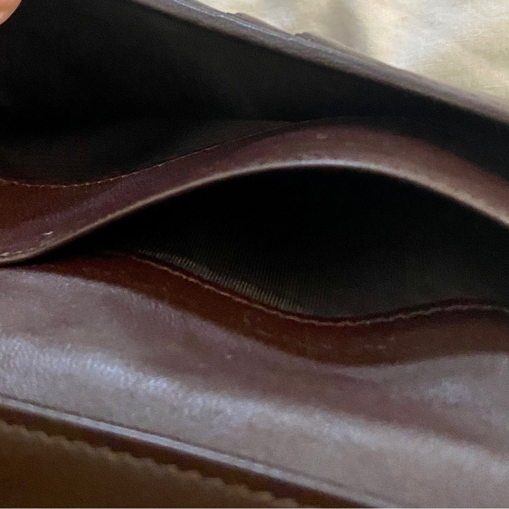 Bottega Veneta Dark Brown Leather Bi-fold Wallet