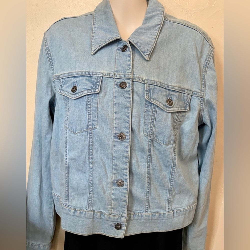 Gap Blue Jean Stretch Jacket. Size L