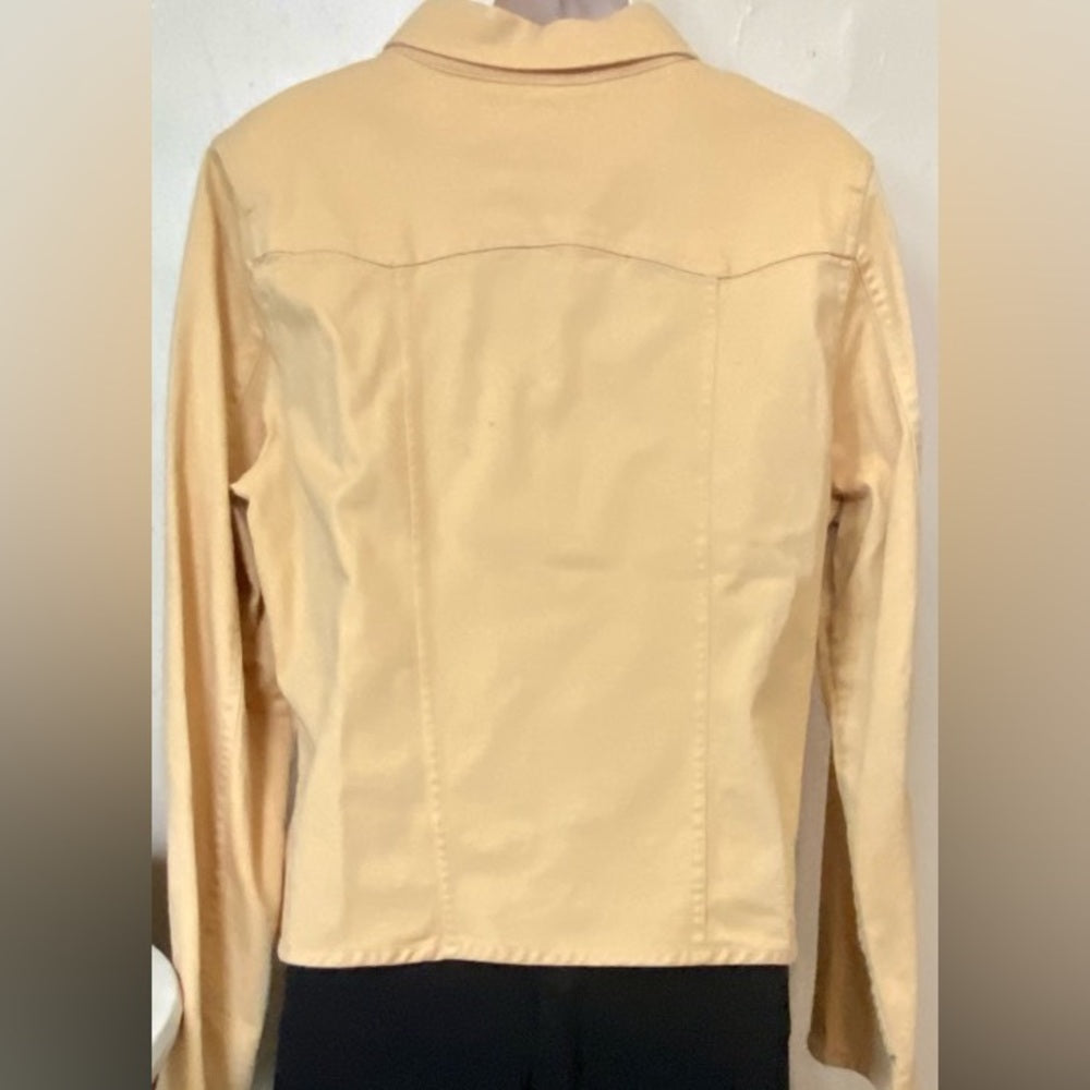 Christopher & Banks Mustard Yellow Jean Jacket. Size M