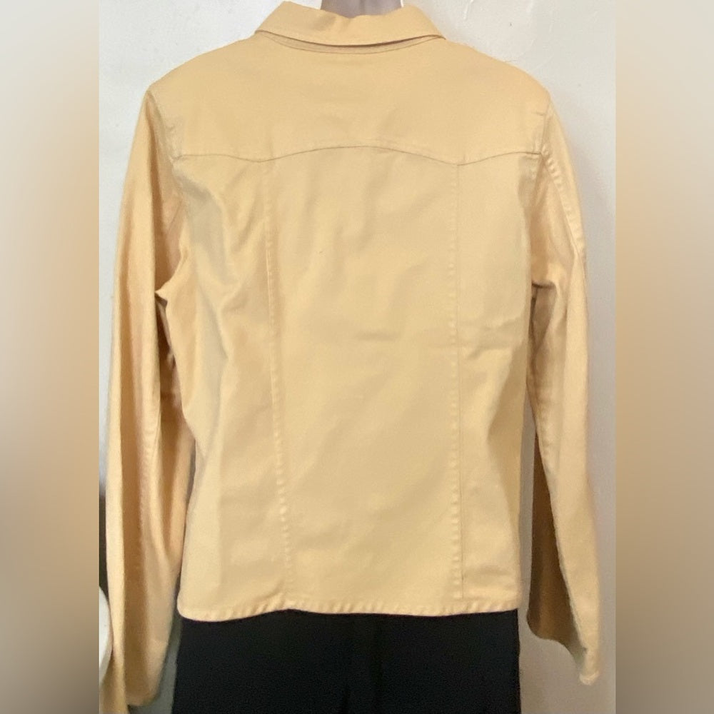 Christopher & Banks Mustard Yellow Jean Jacket. Size M