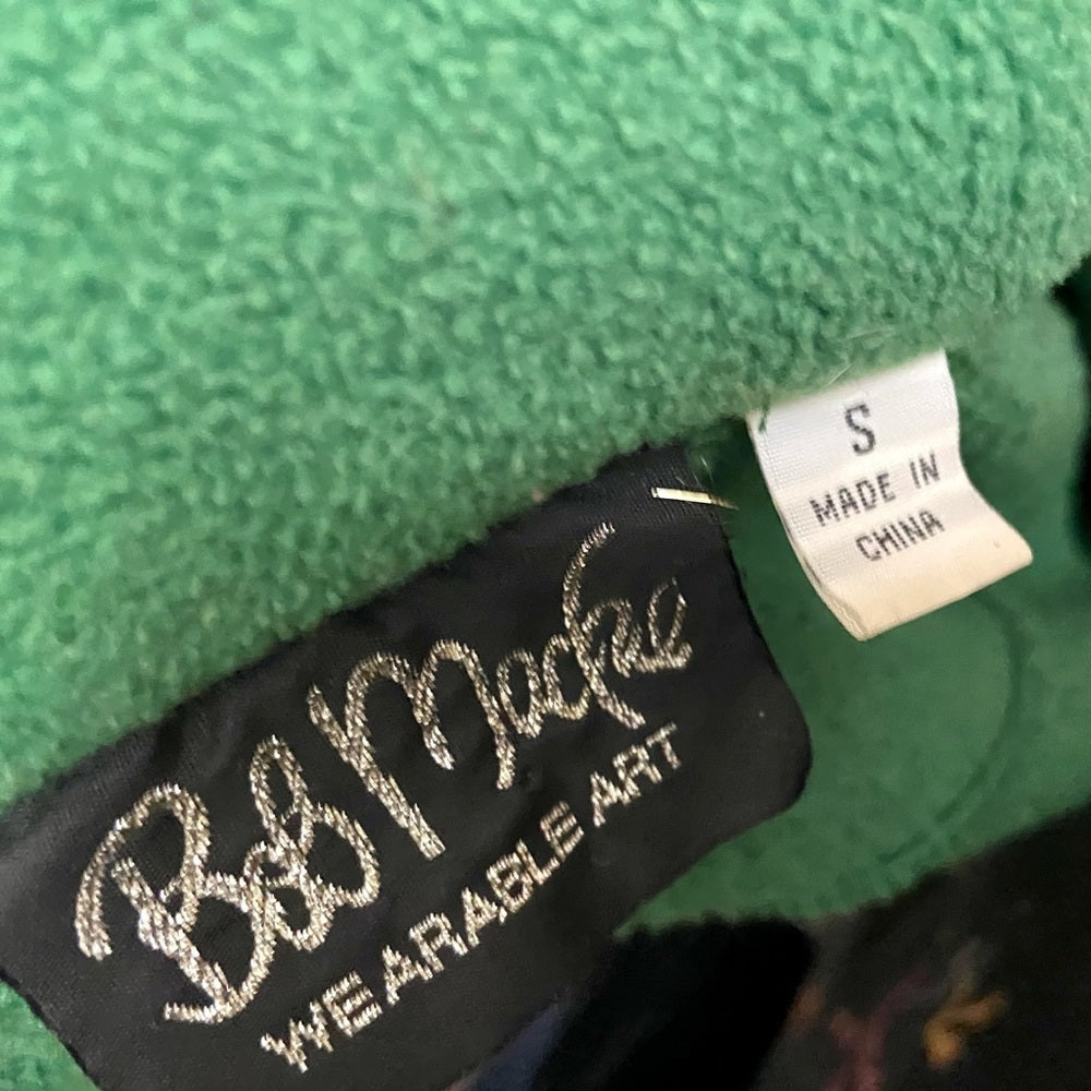 Bob Mache Wearables Green Fleece Shirt Jacket. Size S-M