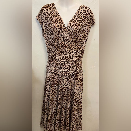 Rock Candy Leopard Brown Dress - Size M