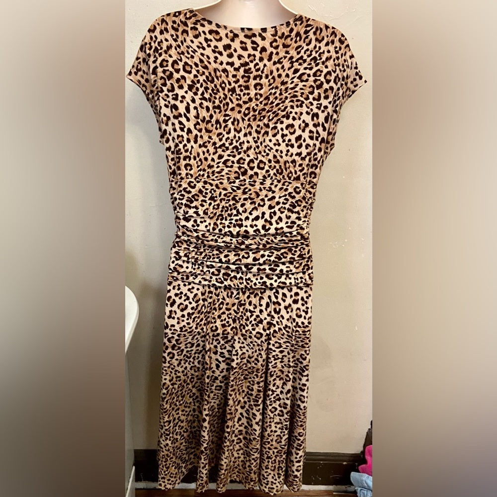 Rock Candy Leopard Brown Dress - Size M