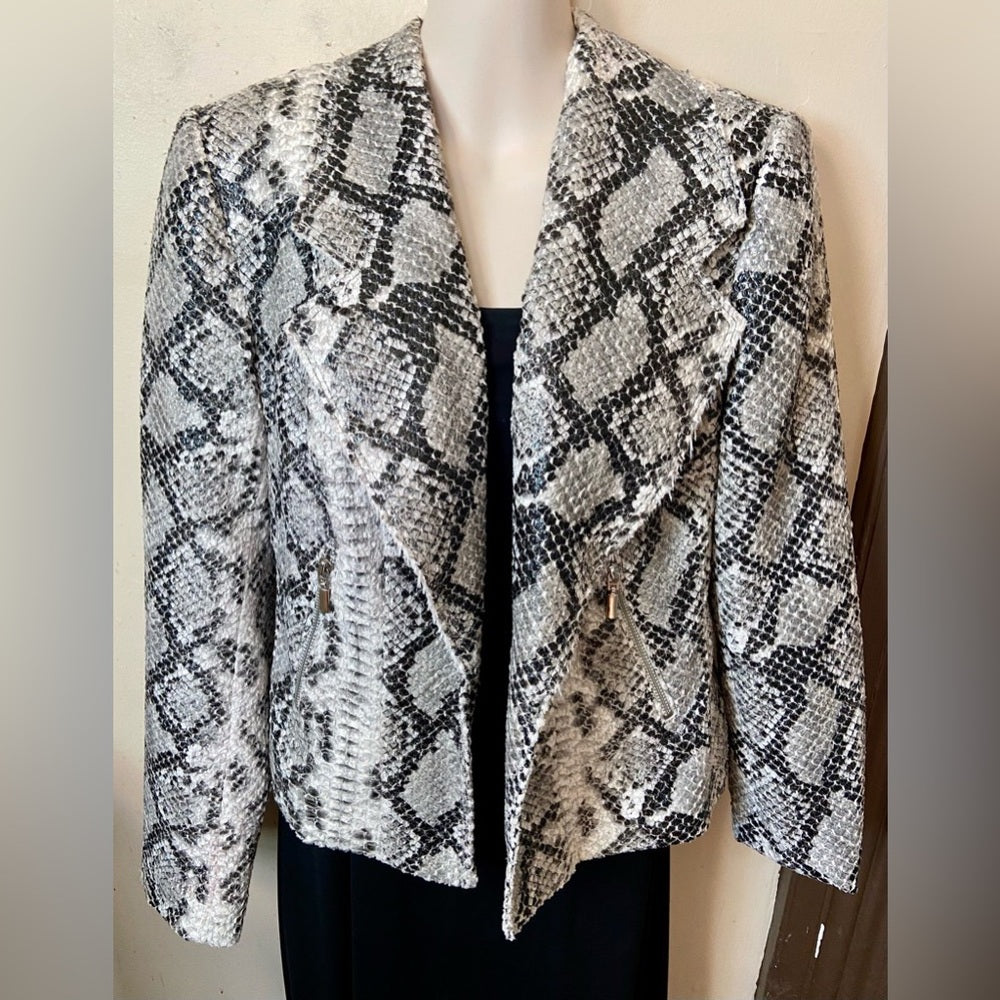 Alberto Makali Reptile, Snakeskin Print Jacket (M) Z0423
