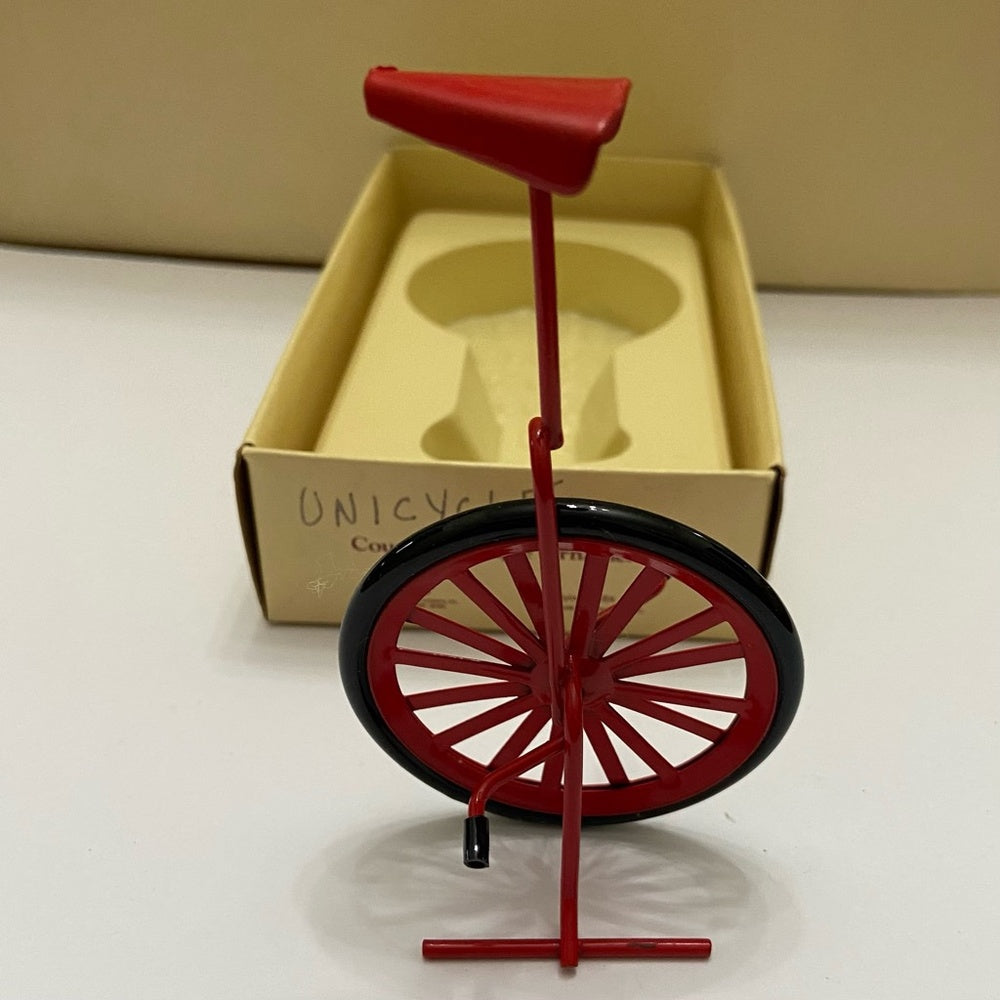 Vintage, Rare, Country Antique Ornaments- Unicycle