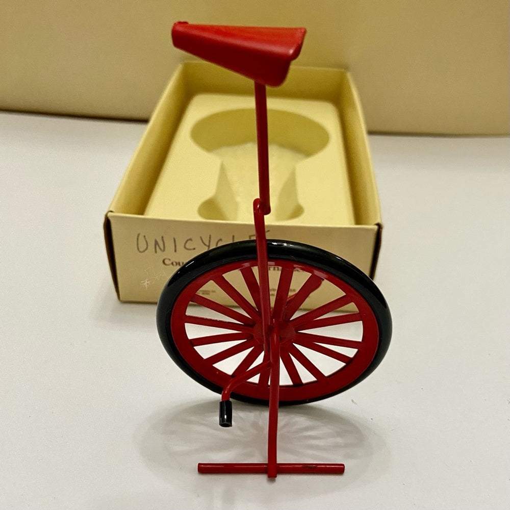 Vintage, Rare, Country Antique Ornaments- Unicycle