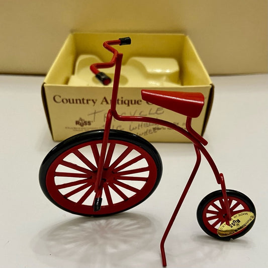 Vintage, Rare, Country Antique Ornaments- Bicycle