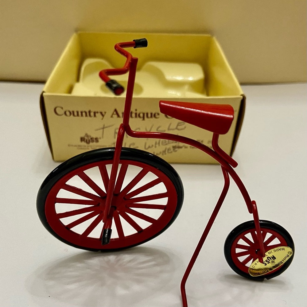 Vintage, Rare, Country Antique Ornaments- Bicycle