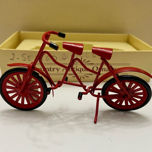 Vintage, Rare, Country Antique Ornaments- 2 Seater Bicycle