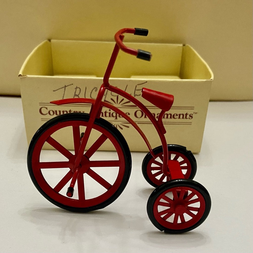 Vintage, Rare, Country Antique Toy- Ornaments- Tricycle