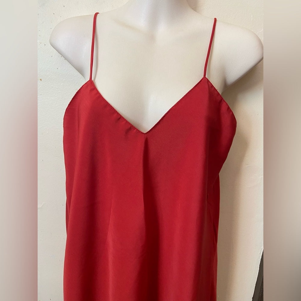Beautiful, Orange Hi-slit, Backless Nightgown (M)