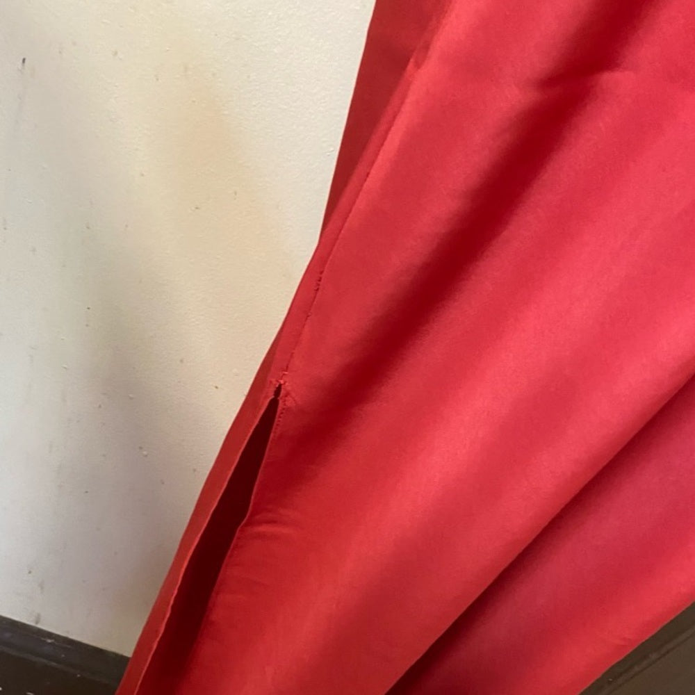 Beautiful, Orange Hi-slit, Backless Nightgown (M)