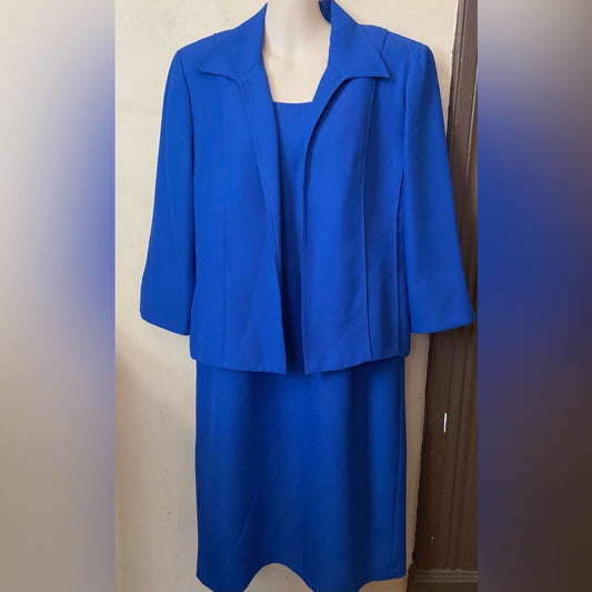 Beautiful, Jessica Howard Electric Blue Dress Suit Size 12