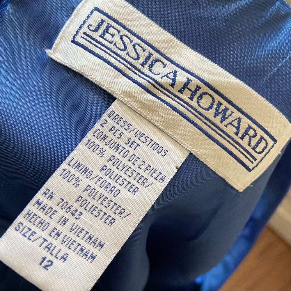 Beautiful, Jessica Howard Electric Blue Dress Suit Size 12