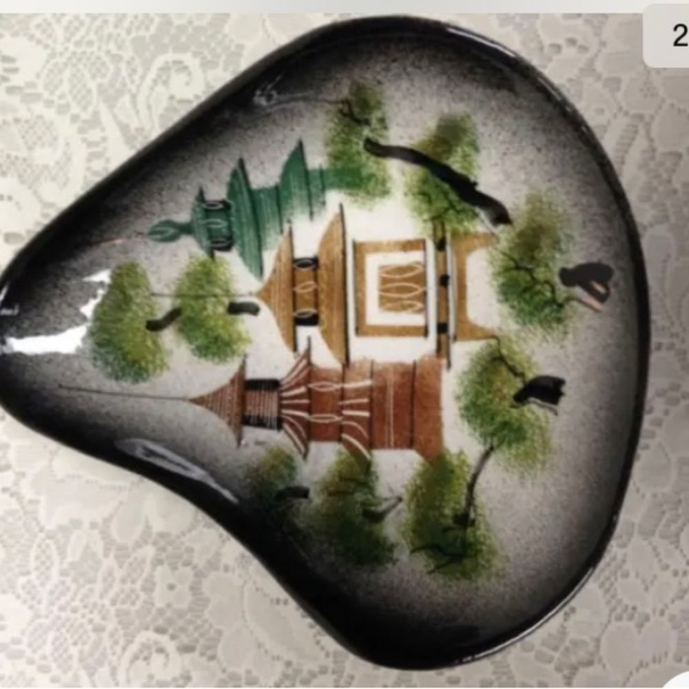Vintage, Sascha Brastoff, California Art Bowl, Gaudy Blue Willow, 14inx6in
